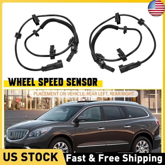 2X Rear ABS Wheel Speed Sensor/Buick Enclave GMC Acadia Chevy Traverse #22739728 - Picture 1 of 4